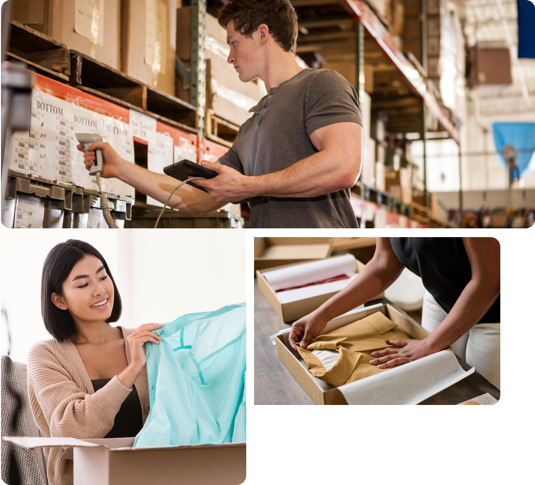 graphic of fulfillment optimized for apparel ecommerce